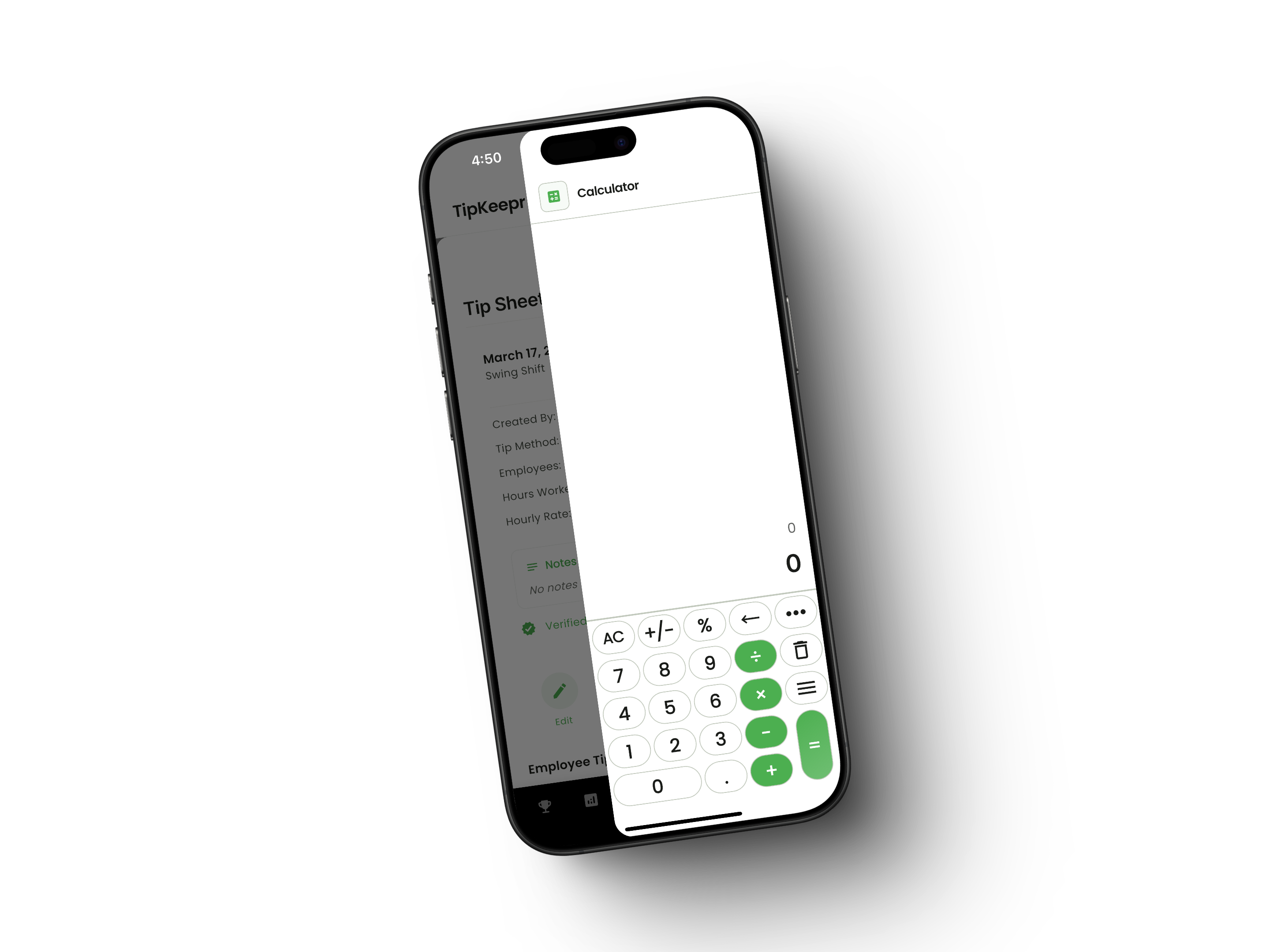 TipKeepr Calculator Feature