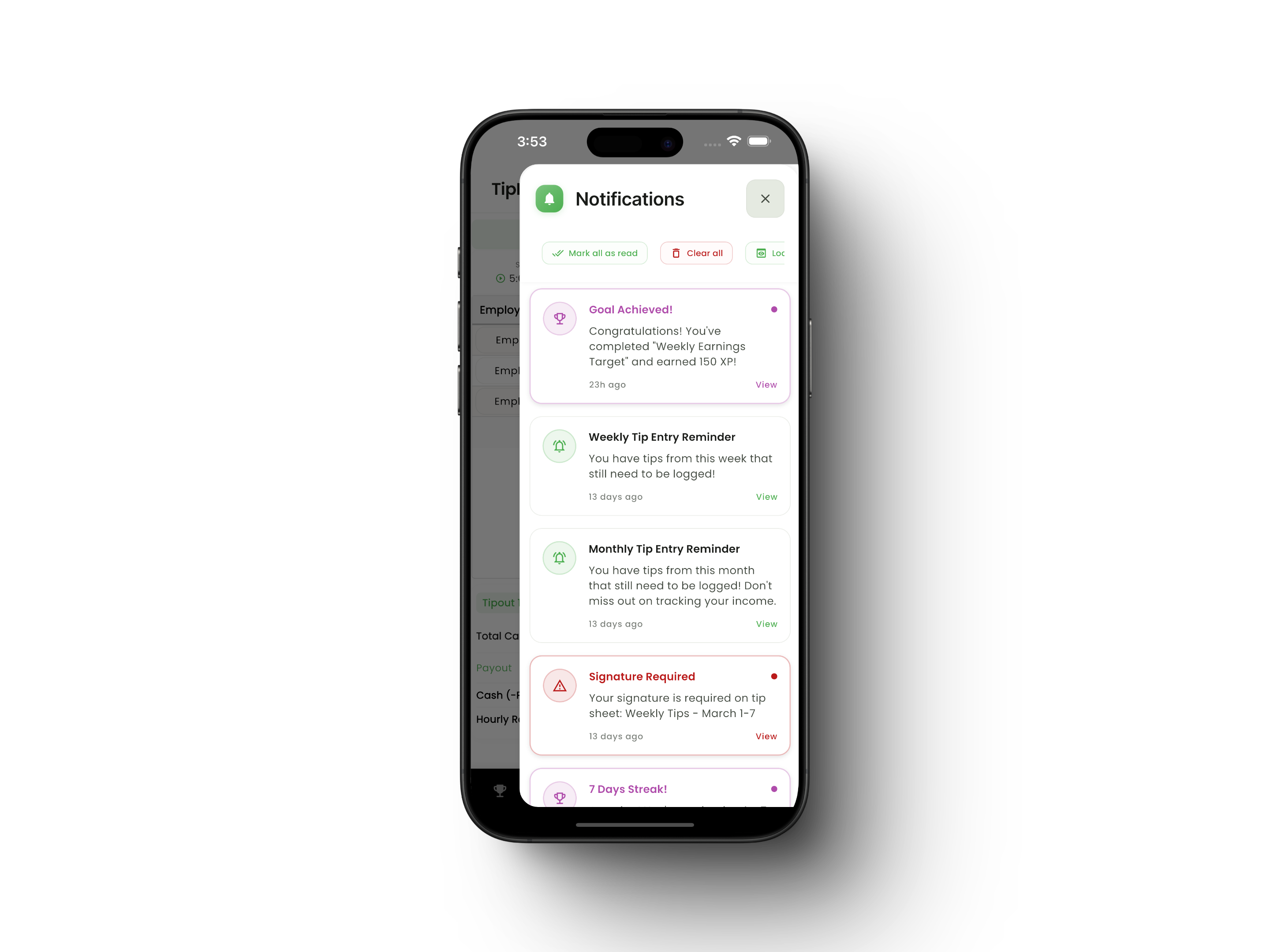 TipKeepr Notifications Feature